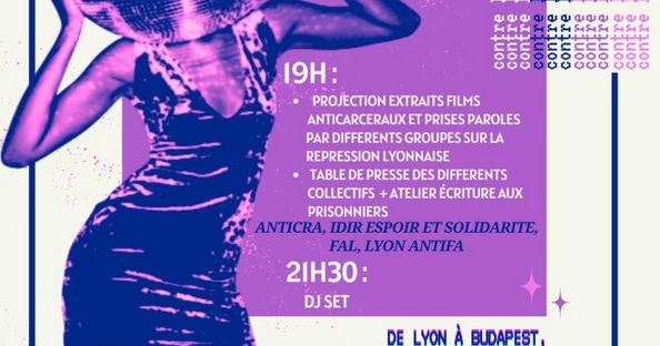 05/06 : Bar de la caisse de solidarité en soutien aux antifascistes incarcérés