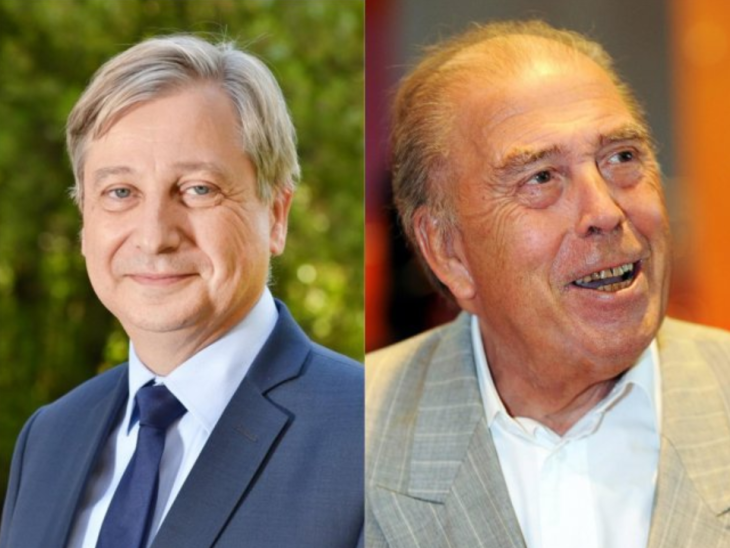 François Grosdidier, actuel maire de Metz et Jean Kiffer (à droite), ancien maire d'Amnéville, deux ex-militants du PFN