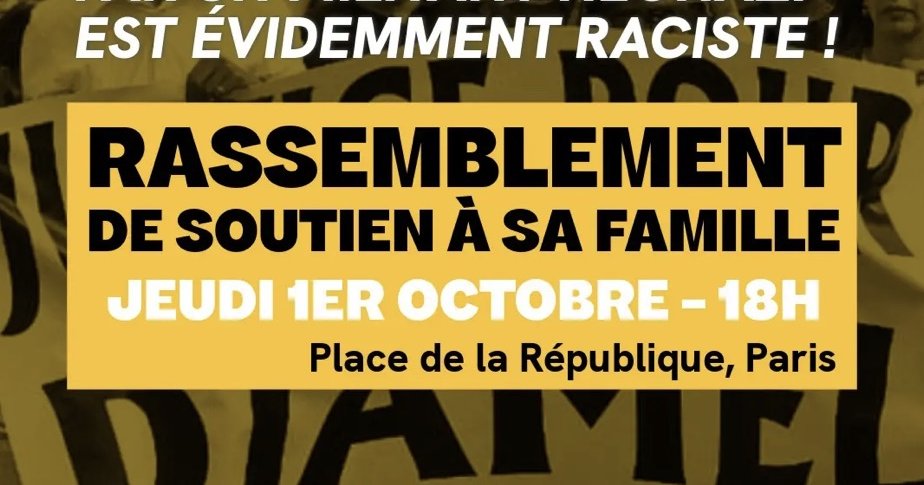 01/10 : rassemblement "Justice pour Djamel"